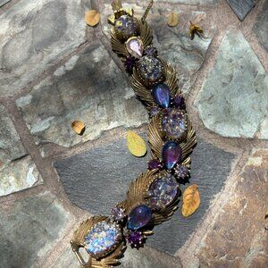 PURPLE & GOLD FLORENZA BRACELET